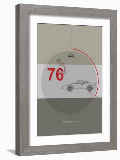 Mille Miglia Poster-NaxArt-Framed Premium Giclee Print