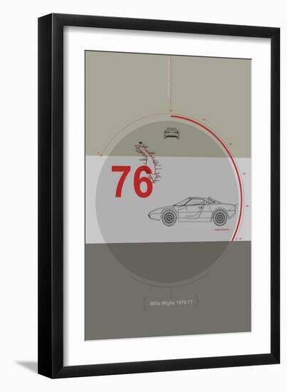 Mille Miglia Poster-NaxArt-Framed Premium Giclee Print