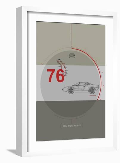 Mille Miglia Poster-NaxArt-Framed Art Print