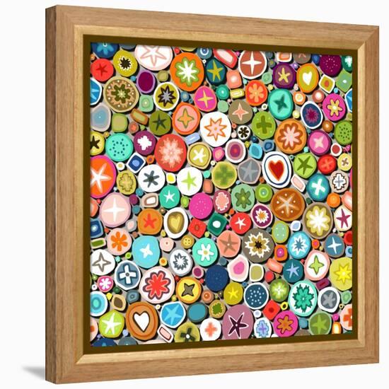 Millefiori-Sharon Turner-Framed Stretched Canvas