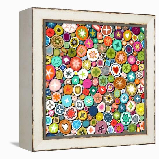 Millefiori-Sharon Turner-Framed Stretched Canvas