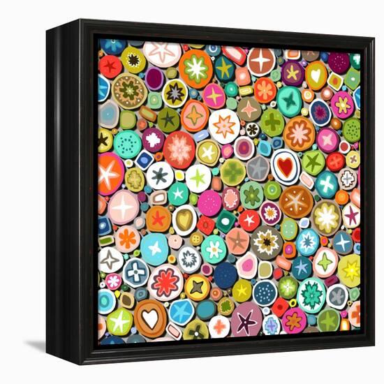 Millefiori-Sharon Turner-Framed Stretched Canvas