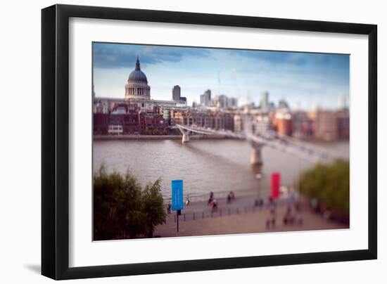 Millenium Bridge London-Felipe Rodriguez-Framed Photographic Print