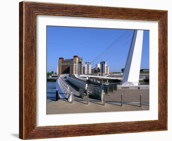 Millennium Bridge and Baltic Art Gallery, Gateshead, Tyne and Wear-Peter Thompson-Framed Photographic Print