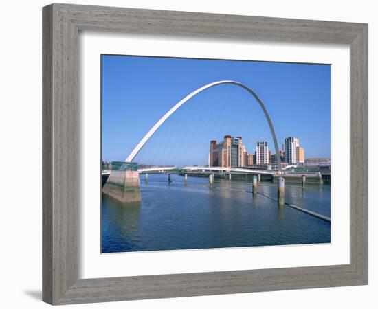 Millennium Bridge and Baltic Art Gallery, Gateshead, Tyne and Wear-Peter Thompson-Framed Photographic Print