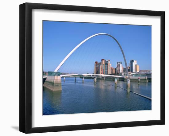 Millennium Bridge and Baltic Art Gallery, Gateshead, Tyne and Wear-Peter Thompson-Framed Photographic Print