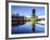 Millennium Bridge and Lowry Centre at Dawn, Salford Quays, Manchester, Greater Manchester, England-Chris Hepburn-Framed Photographic Print