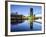 Millennium Bridge and Lowry Centre at Dawn, Salford Quays, Manchester, Greater Manchester, England-Chris Hepburn-Framed Photographic Print