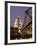 Millennium Bridge and St. Pauls Cathedral, Illuminated at Dusk, London, England, United Kingdom-Gavin Hellier-Framed Photographic Print