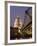 Millennium Bridge and St. Pauls Cathedral, Illuminated at Dusk, London, England, United Kingdom-Gavin Hellier-Framed Photographic Print