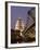 Millennium Bridge and St. Pauls Cathedral, Illuminated at Dusk, London, England, United Kingdom-Gavin Hellier-Framed Photographic Print