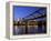 Millennium Bridge and St. Pauls Cathedral, London, England, UK-Charles Bowman-Framed Premier Image Canvas