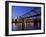 Millennium Bridge and St. Pauls Cathedral, London, England, UK-Charles Bowman-Framed Photographic Print