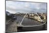 Millennium Bridge and Tyne Bridge Span the River Tyne-Stuart Forster-Mounted Photographic Print