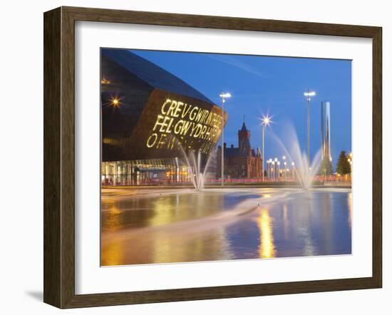 Millennium Centre, Cardiff Bay, Cardiff, South Wales, Wales, United Kingdom, Europe-Billy Stock-Framed Photographic Print