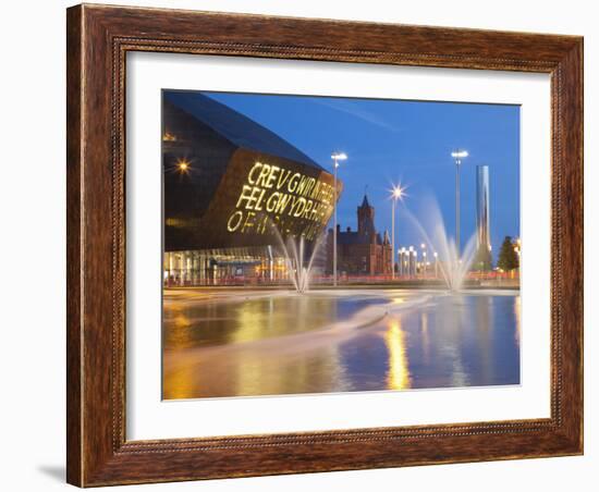 Millennium Centre, Cardiff Bay, Cardiff, South Wales, Wales, United Kingdom, Europe-Billy Stock-Framed Photographic Print
