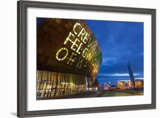 Millennium Centre, Cardiff Bay, Cardiff, Wales, United Kingdom, Europe-Billy Stock-Framed Photographic Print