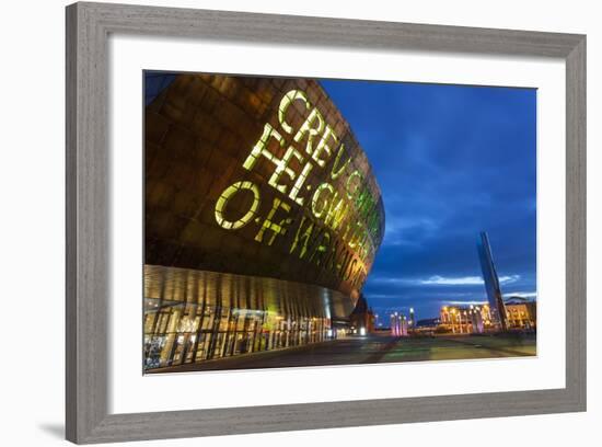 Millennium Centre, Cardiff Bay, Cardiff, Wales, United Kingdom, Europe-Billy Stock-Framed Photographic Print