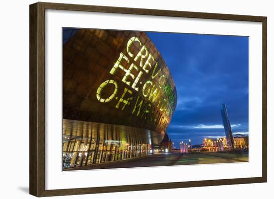 Millennium Centre, Cardiff Bay, Cardiff, Wales, United Kingdom, Europe-Billy Stock-Framed Photographic Print