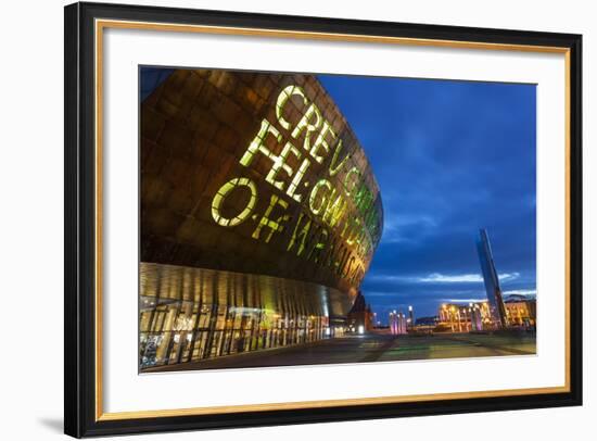 Millennium Centre, Cardiff Bay, Cardiff, Wales, United Kingdom, Europe-Billy Stock-Framed Photographic Print