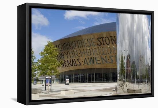 Millennium Centre, Cardiff, Wales (Cymru), United Kingdom-Charles Bowman-Framed Premier Image Canvas
