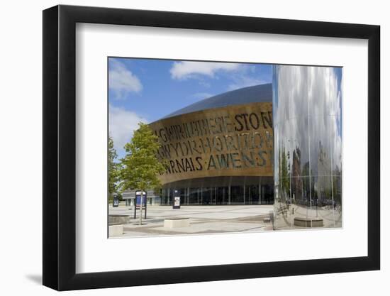 Millennium Centre, Cardiff, Wales (Cymru), United Kingdom-Charles Bowman-Framed Photographic Print