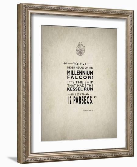Millennium Falcon-Mark Rogan-Framed Art Print