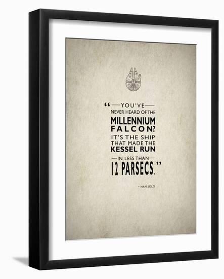 Millennium Falcon-Mark Rogan-Framed Art Print