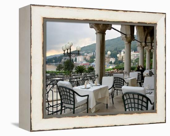 Millennium Hotel, Veranda Restaurant, Opatija, Croatia-Lisa S. Engelbrecht-Framed Premier Image Canvas