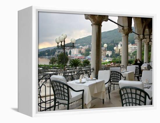 Millennium Hotel, Veranda Restaurant, Opatija, Croatia-Lisa S. Engelbrecht-Framed Premier Image Canvas