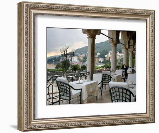 Millennium Hotel, Veranda Restaurant, Opatija, Croatia-Lisa S. Engelbrecht-Framed Photographic Print