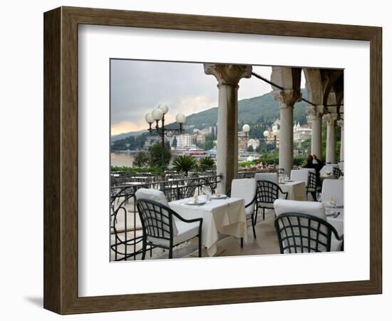 Millennium Hotel, Veranda Restaurant, Opatija, Croatia-Lisa S. Engelbrecht-Framed Photographic Print