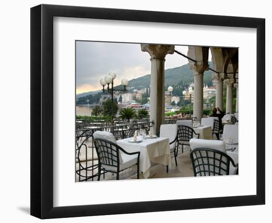Millennium Hotel, Veranda Restaurant, Opatija, Croatia-Lisa S. Engelbrecht-Framed Photographic Print