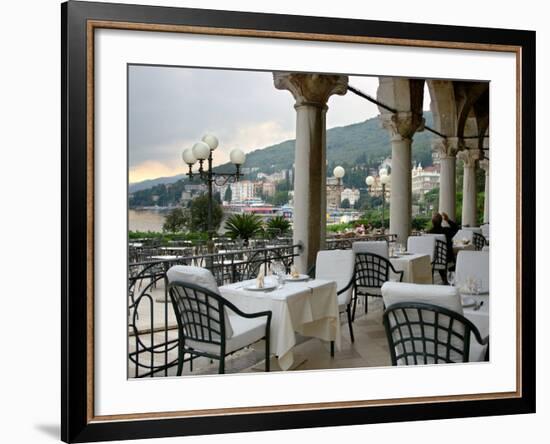 Millennium Hotel, Veranda Restaurant, Opatija, Croatia-Lisa S. Engelbrecht-Framed Photographic Print