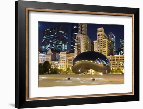 Millennium Park Chicago Cloud-null-Framed Art Print