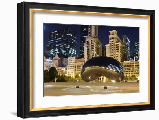 Millennium Park Chicago Cloud-null-Framed Art Print