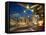 Millennium Park  Outdoor Theater At Night-Patrick Warneka-Framed Premier Image Canvas