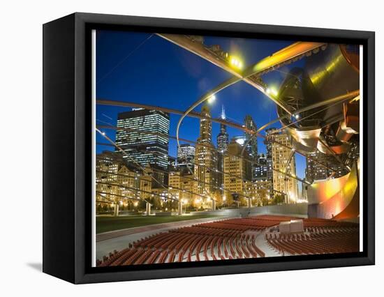 Millennium Park  outdoor theater-Patrick  J. Warneka-Framed Premier Image Canvas