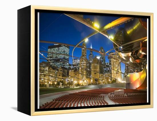 Millennium Park  outdoor theater-Patrick  J. Warneka-Framed Premier Image Canvas