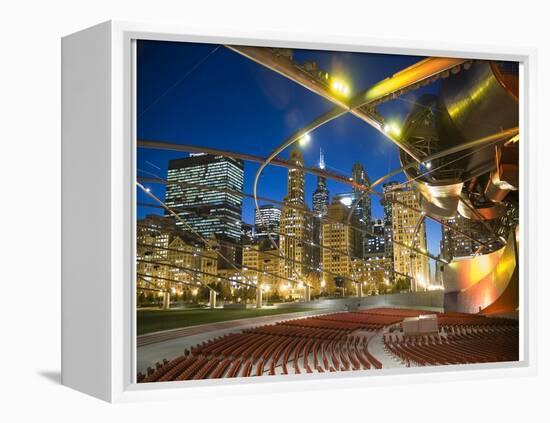 Millennium Park  outdoor theater-Patrick  J. Warneka-Framed Premier Image Canvas