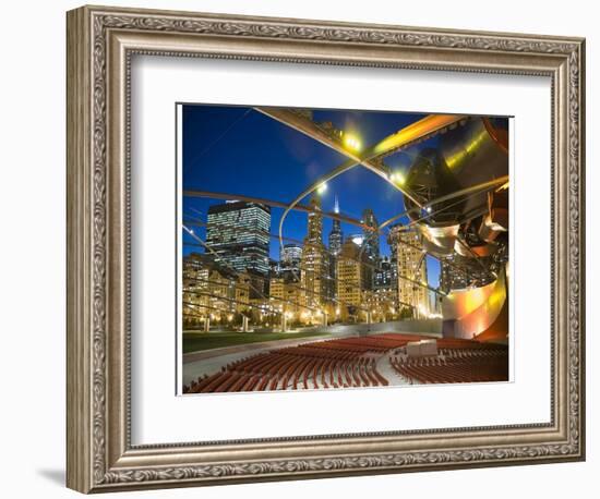 Millennium Park  outdoor theater-Patrick  J. Warneka-Framed Photographic Print