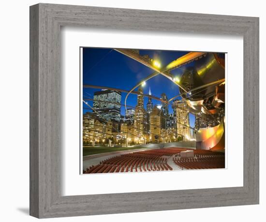 Millennium Park  outdoor theater-Patrick  J. Warneka-Framed Photographic Print