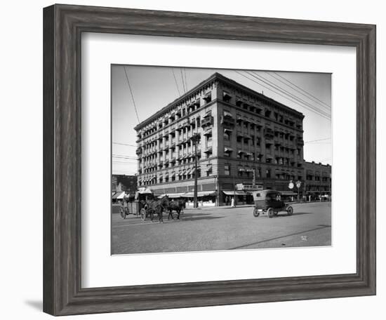 Miller Building, North Yakima, WA, 1915-Ashael Curtis-Framed Giclee Print