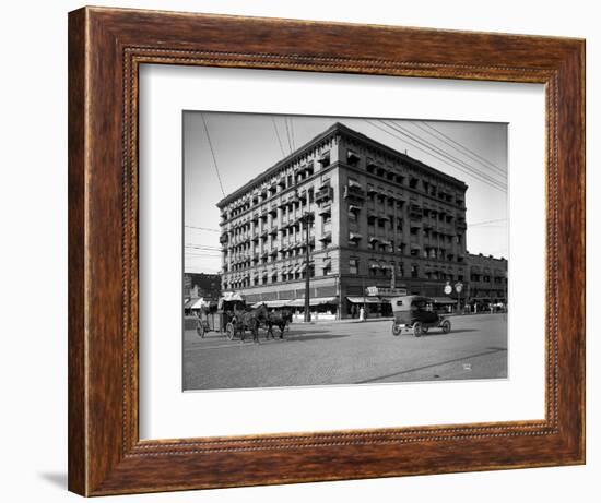 Miller Building, North Yakima, WA, 1915-Ashael Curtis-Framed Giclee Print