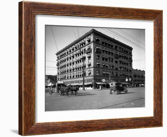 Miller Building, North Yakima, WA, 1915-Ashael Curtis-Framed Giclee Print