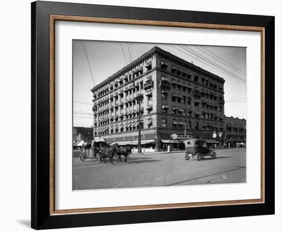 Miller Building, North Yakima, WA, 1915-Ashael Curtis-Framed Giclee Print