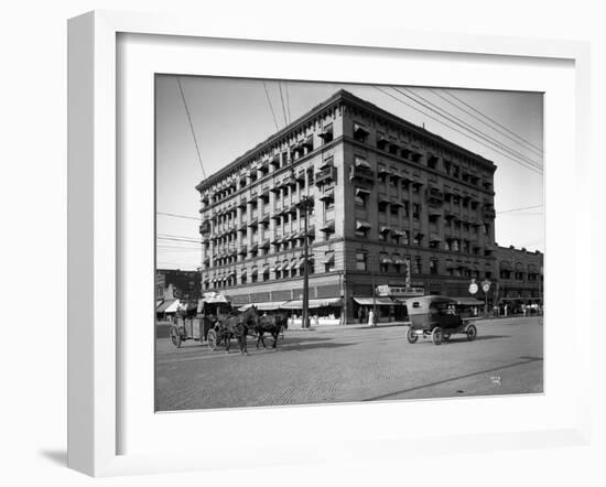 Miller Building, North Yakima, WA, 1915-Ashael Curtis-Framed Giclee Print