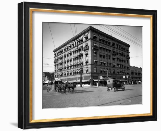 Miller Building, North Yakima, WA, 1915-Ashael Curtis-Framed Giclee Print