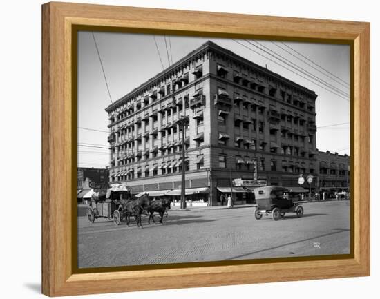 Miller Building, North Yakima, WA, 1915-Ashael Curtis-Framed Premier Image Canvas