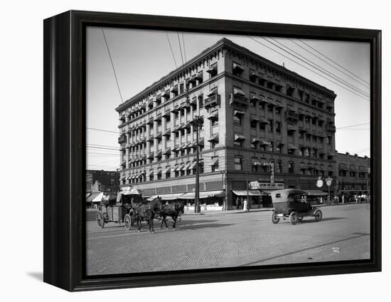 Miller Building, North Yakima, WA, 1915-Ashael Curtis-Framed Premier Image Canvas